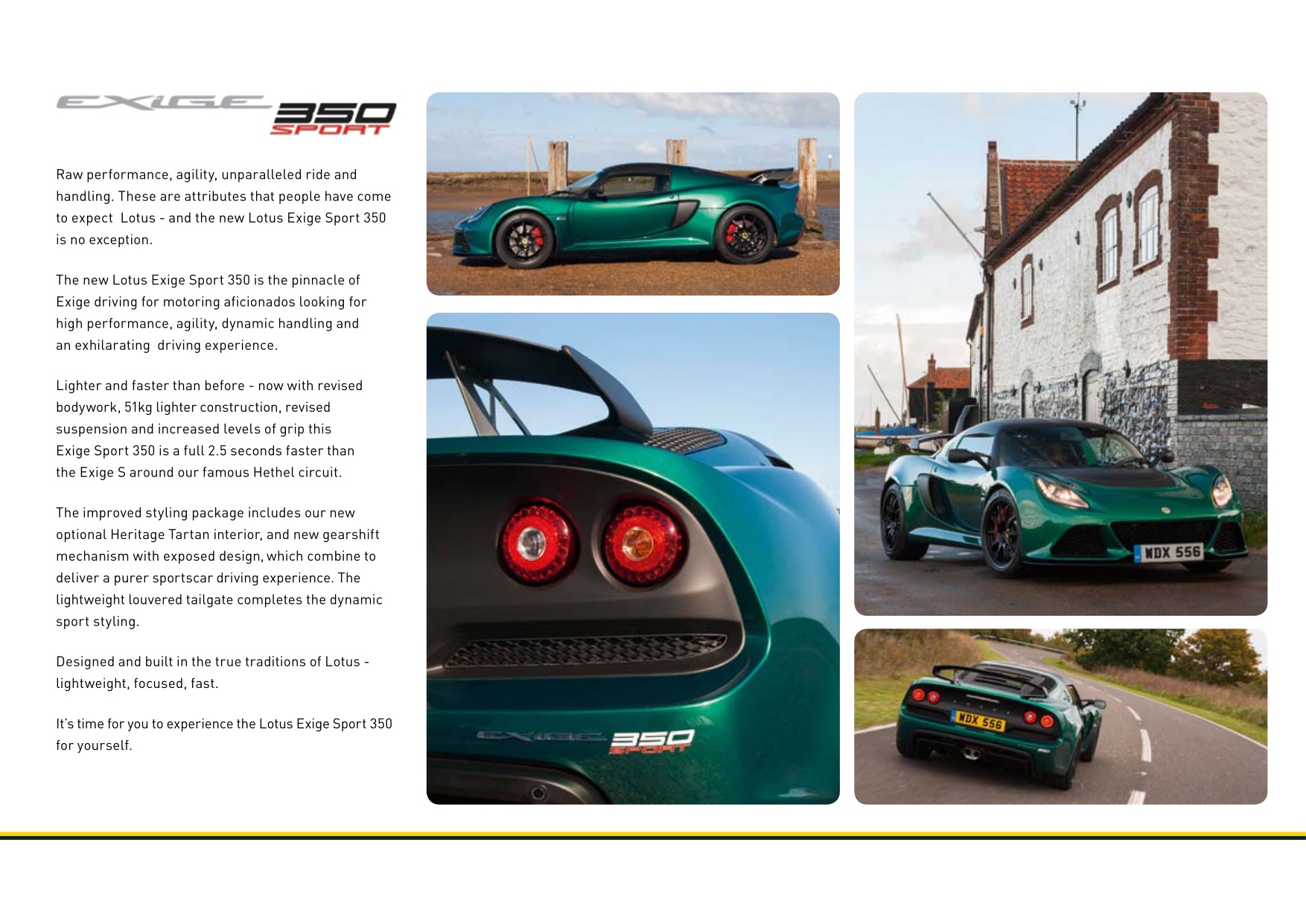 2016 Lotus Exige 350 Brochure Page 3